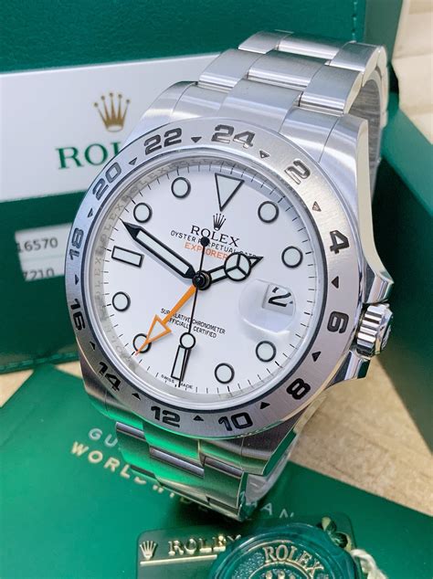 rolex explorer 2 bianco usato|used rolex explorer for sale.